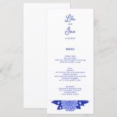 Menu Mariage personnalisé Dahlia (Devant / Derrière)