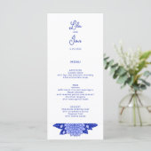 Menu Mariage personnalisé Dahlia (Debout devant)