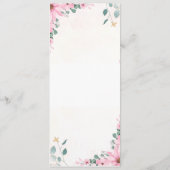 Menu Mariage personnalisé - Entrée, Entrée & Desse (Dos)