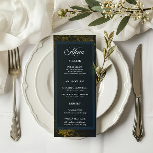 Menu Mariage personnalisé intemporel et élégant