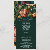 Menu Mariage Pétales Fleurs (Devant / Derrière)