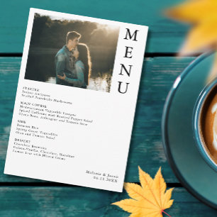 Menu Mariage photo Couple