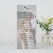 Menu Mariage photo élégant (Debout devant)