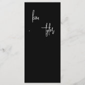 Menu Mariage photo minimaliste moderne (Dos)