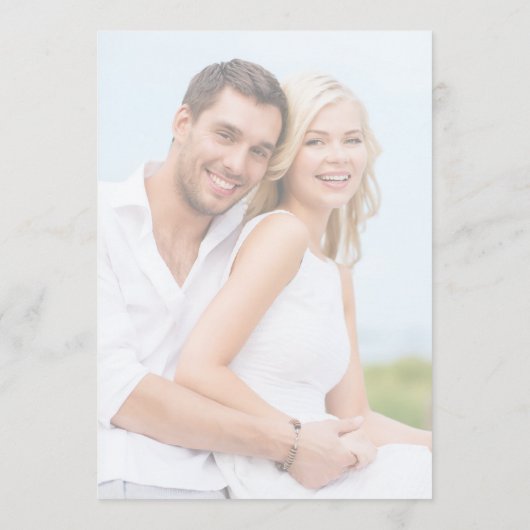 Menu Mariage photo minimaliste moderne (Dos)