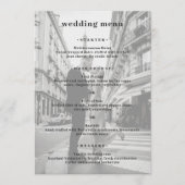 Menu Mariage photo moderne minimaliste (Devant)