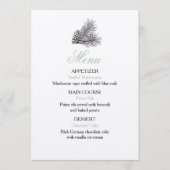 Menu Mariage Pine Tree - Rustique (Devant)