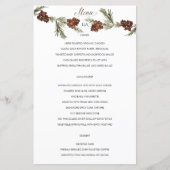 Menu Mariage Pinery d'hiver (Devant)