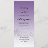 Menu Mariage Plage de Palm Tree Tropical Violet (Devant)
