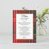 Menu Mariage Plaid Clan Wilson (Debout devant)