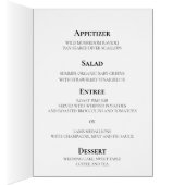 Menu Mariage plié Fleur de champ romantique (Intérieur (Droit))