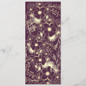 Menu Mariage Plum Purple (Dos)