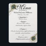 Menu Mariage Plumes Peacock<br><div class="desc">Menu Mariage Plumes Peacock</div>
