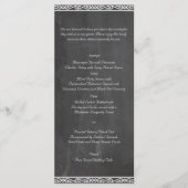 Menu Mariage Posh Chalkboard (Devant)