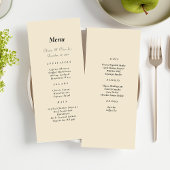 Menu mariage Qr Code personnalisé Photo moderne