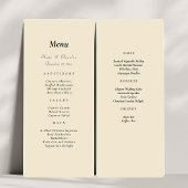 Menu mariage Qr Code personnalisé Photo moderne