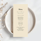 Menu mariage Qr Code personnalisé Photo moderne