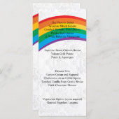 Menu Mariage Rainbow Gay (Devant / Derrière)