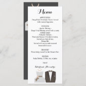 Menu Mariage Réception Mariage & Salle (Devant / Derrière)