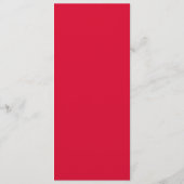 Menu Mariage Red Deco Chic (Dos)