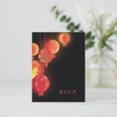Menu Mariage Red Lanterns Choix RSVP (Debout devant)