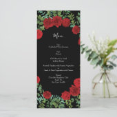 Menu Mariage Red Rose (Debout devant)