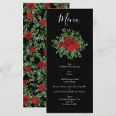 Menu Mariage Red Rose (Devant / Derrière)