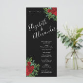 Menu Mariage Red Rose (Debout devant)