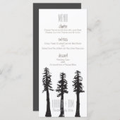 Menu mariage Redwood Trees (Devant / Derrière)