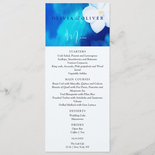 Menu Mariage Ressort (Devant)