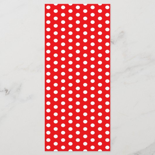 Menu Mariage Retro Rockabilly Hearts (Dos)