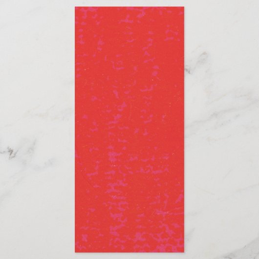 Menu Mariage rétro rouge gras rose (Dos)