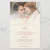 Menu Mariage réversible à double tonalité Budget (Devant)