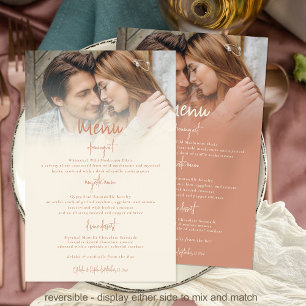 Menu Mariage réversible à double tonalité Budget