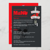 Menu Mariage Rock and Roll (Devant / Derrière)