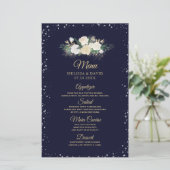 Menu Mariage Romantique Winter Wonderland (Debout devant)
