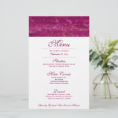 Menu Mariage rose (Debout devant)