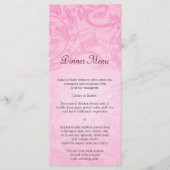 Menu Mariage Rose (Devant)