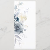 Menu Mariage Rose aquarelle (Dos)