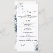 Menu Mariage Rose aquarelle (Devant / Derrière)