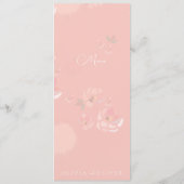 Menu Mariage Rose de thé doux (Dos)