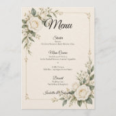 Menu Mariage Rose d'Ivoire Intemporel (Devant)