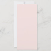 Menu Mariage rose et or (Dos)