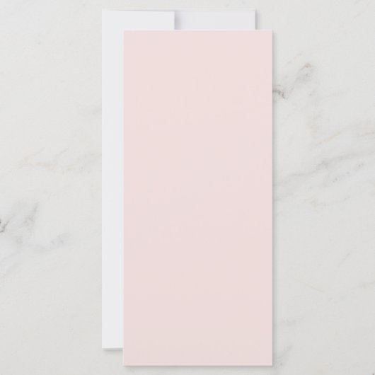 Menu Mariage rose et or (Dos)