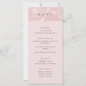Menu Mariage rose Gold Bloom (Devant)