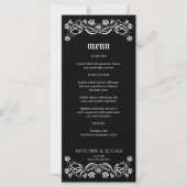 Menu Mariage Rose gothique (Devant)