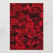 Menu Mariage Rose gothique (Dos)