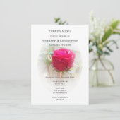 Menu Mariage rose Rosebud (Debout devant)