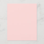 Menu Mariage rose simple et élégant du budget (Dos)