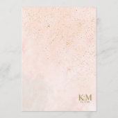 Menu Mariage Rose soft Blush ID828 (Dos)